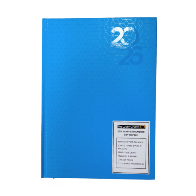 Picture of TLC Diary A4 DTP Spot Blue 2026