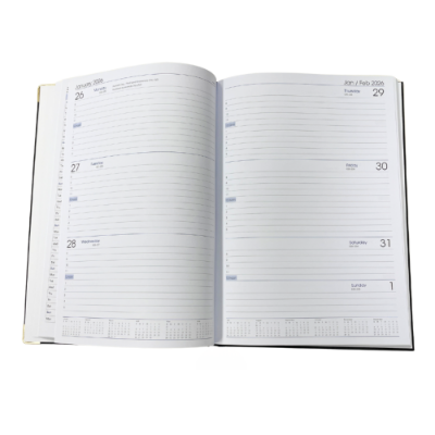 Picture of TLC Diary A4 WTV Black 2026